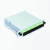 plc splitter cassette type with 1:9 blockless plc splitter sc apc inside, split ratio:70%:30%, 1ch 70%, 2 9ch: 3.75% each, use for fdb fat box
