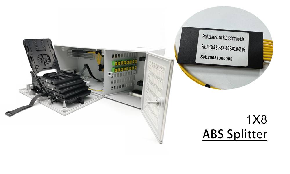 abs splitter in cto 48p wall mount termination box
