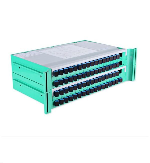 rack mounted plc splitter 1 64 sc fc for odf, abs gray, 300*180*100mm, guiding rails on both sides