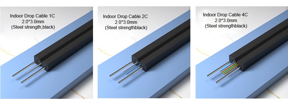 ftth drop cable bow type 1c 2c 4c
