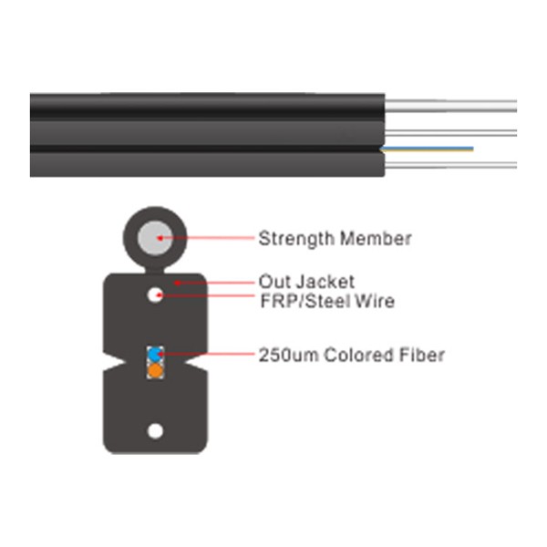 outdoor self supporting drop cable