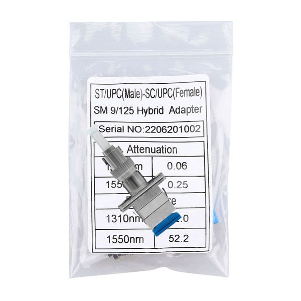 plastic bag for st to sc adapter