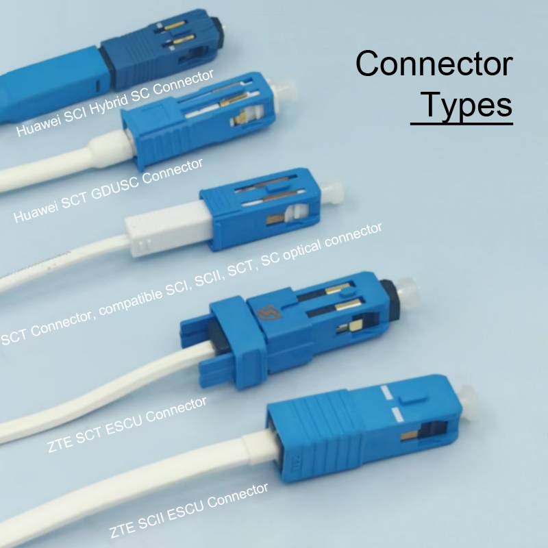 fttr optoelectronic composite connector patch cord simplex sc upc to sc upc black