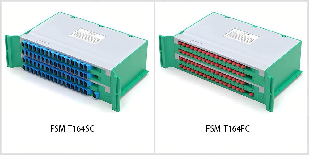 rack mounted plc splitter 1 64 sc fc for odf, abs gray, 300*180*100mm, guiding rails on both sides