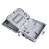 2 in 12 out outdoor fttx optical fiber splice box,gray, ip65, load with 12 sc upc adapters and pigtails,1pc/pack