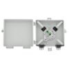 fat 506f ftth 2 port fiber termiantion box, wall outlet gray ip54, sc pre connectorized
