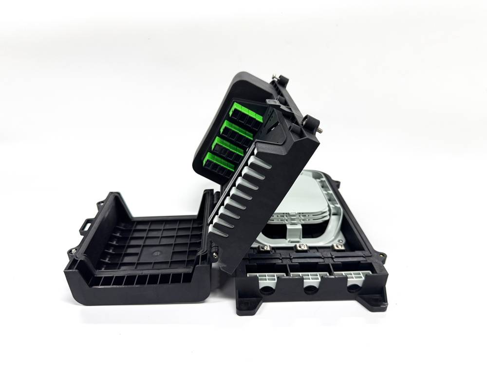 fdb0216p optical distribution box with 1x16 splitter sc and 36cores splicing trays for drop cable and feeder cable