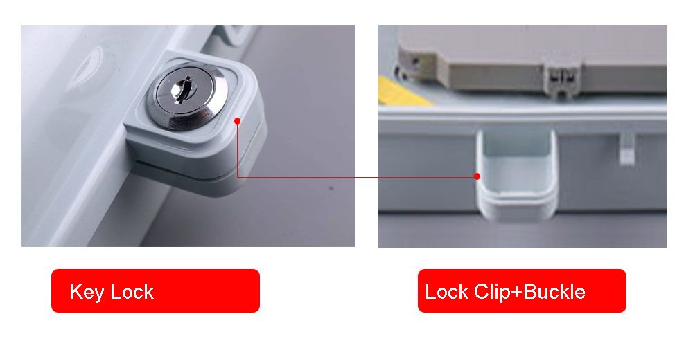 1:16 plc splitter fo splice box, gray,ip65, indoor outdoor wall mounting, 1pc splice tray for 24 single fiber splicing, rubber seals or cable glands for cable entrance