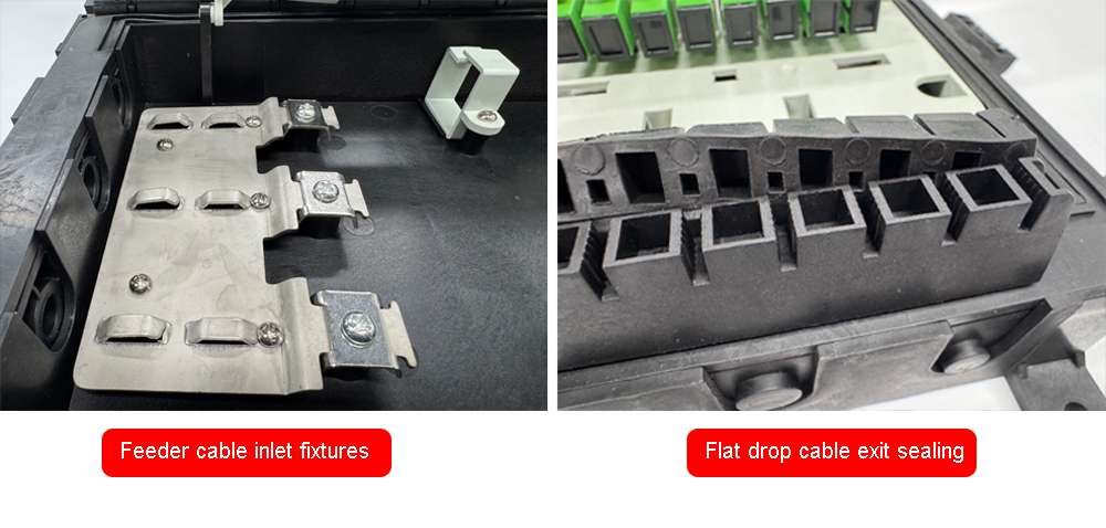3in 3out ip65 outdoor fiber optic splice closure pre connectorized sc connectors for fiber to the home