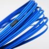 quality armoured lc sc single mode fiber patch cable duplex, zipcord 2 cores corning smf fiber g657a1 lszh 2mm 10m, blue, sc without clip, yellow a b mark
