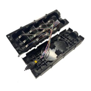 mst fiber box for ftth access to internet, pre installed 1:8 fiber splitter sc connectors 1mts, compatible with optitap, 1 in 8 out fiber closure (copy)