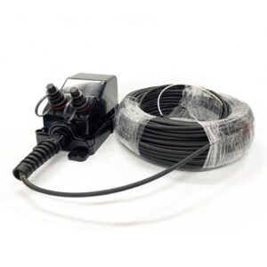 2 port mst fiber serving terminal, wall mount, black, ip68, no load, sc interface for ftth ,ftta field adss cable