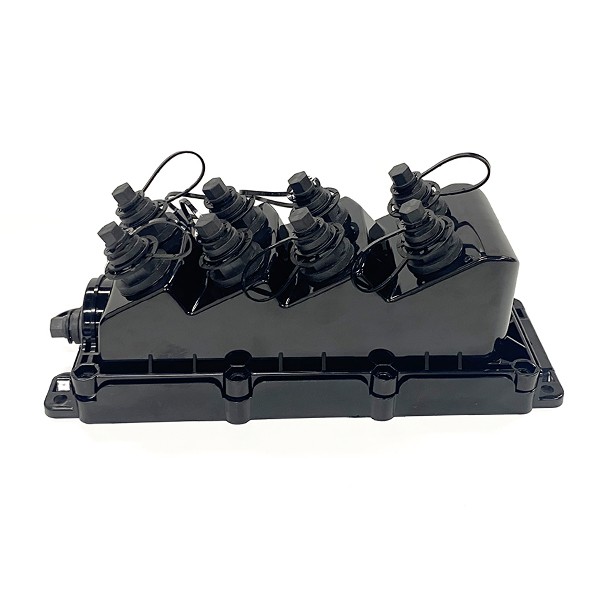 mst fiber box for ftth access to internet, pre installed 1:8 fiber splitter sc connectors 1mts, compatible with optitap, 1 in 8 out fiber closure