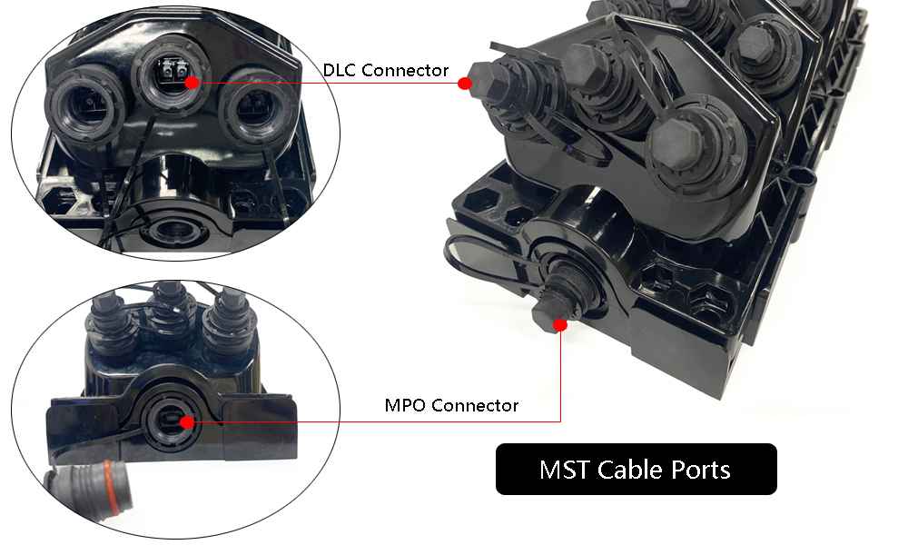 mst fiber box for ftth access to internet, pre installed 1:8 fiber splitter sc connectors 1mts, compatible with optitap, 1 in 8 out fiber closure (copy)