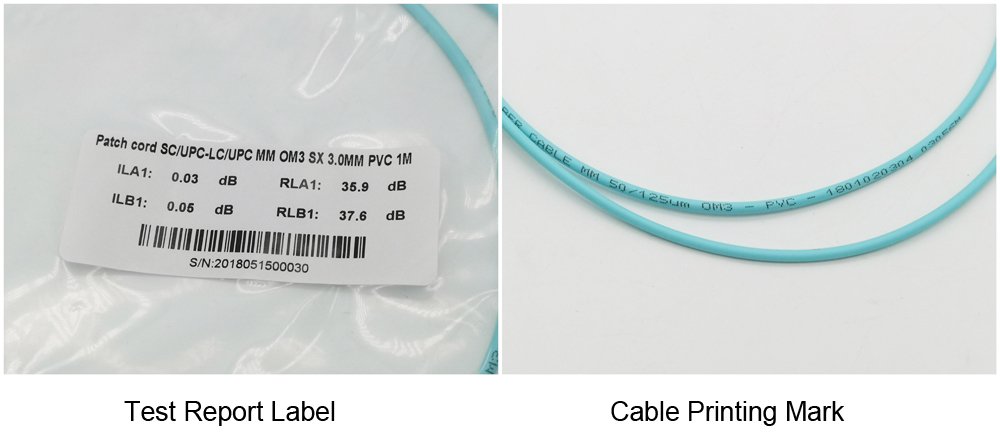 data center use stable lc to sc patch cord multimode, simplex mm 0m3 10g 50/125um aqua cable 3.0mm 1 mts, pvc sheath