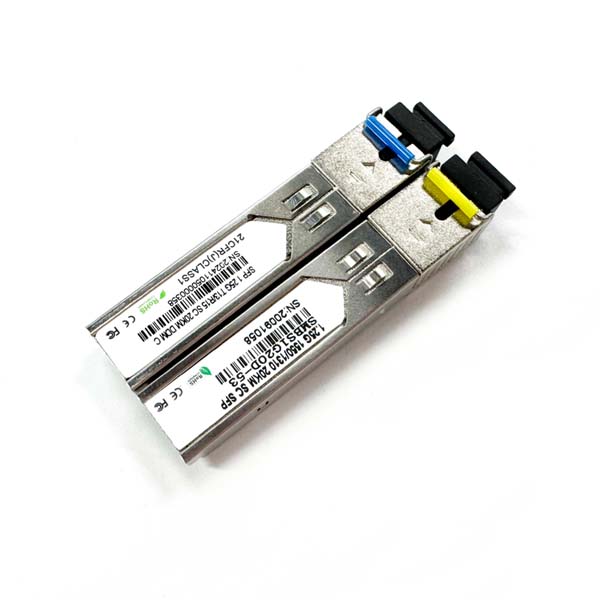 1.25g gigabit sfp module full form t1550 r1310 20km ddm sc commerical use for huawei, h3c wwitch, server, olt, low emi, stable signal transimission