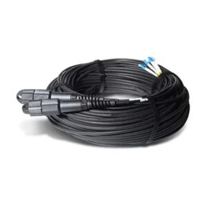 2 cores ftta outdoor lc single mode fiber patch cable, singlemode g657a fiber, lszh, duplex, both sides with zte pdlc waterproof plugs