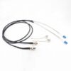 outdoor fiber optic cable pre terminated sc lc fc st patch cord with odc housing, metal protection, field tactical cable, armored cable 2 cores, single mode g657b3 lszh
