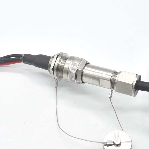 electrical engineering exterior fiber optic cable ul94 v0, hybrid cable 2 fiber + 2 electric wires, mil type circular connector stainless steel