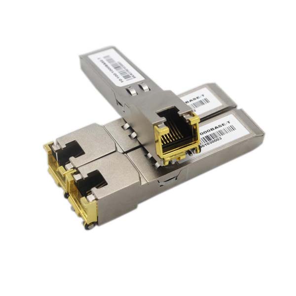10/100/1000m copper hot pluggable 1.25 g sfp to rj45 module 100m, 1.0gb/s bi directional data rate, metal case, wide temperature range 40 ~+85℃ for industry
